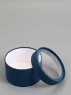 Подарочная коробка круглая, морской, завальцованная с окном, 16×11 см  (артикул 10973637)  большой выбор товаров оптом и в розницу по низким ценам с доставкой