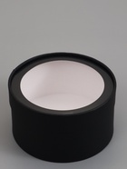 Набор подарочных коробок 2 в 1 круглых, черная, с окном, 21×11 - 18×10 см  (артикул 10973641)  большой выбор товаров оптом и в розницу по низким ценам с доставкой