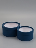 Набор подарочных коробок 2 в 1 круглых, морской, с окном, 21×11 - 18×10 см  (артикул 10973642)  большой выбор товаров оптом и в розницу по низким ценам с доставкой
