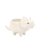 УЦЕНКА Горшок "Трицератопс" белый, 16х6,5х9см - Фото 2