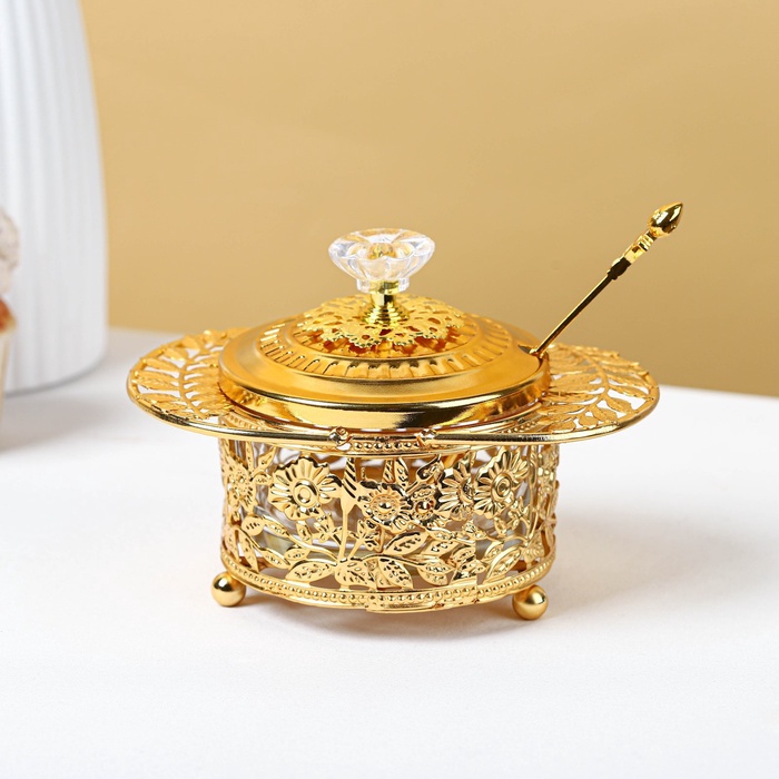 УЦЕНКА Сахарница "Крылья" с ложкой 16х10,5х11 см - Фото 1