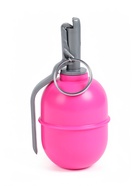 Граната светошумовая «РГД-5», страйкбольная, с активной чекой, розовая - Фото 1