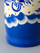 УЦЕНКА Матрёшка «Гжель», синее платье, 5 кукольная, 18 см - Фото 6