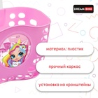 УЦЕНКА Корзинка детская на велосипед, розовая - Фото 2