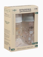 Бутылочка для кормления, широкое горло Ø50 мм, +3мес., 260 мл, набор 2 шт. M&B - фото 122244818