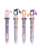 Ручка шариковая «Зверушки», автоматическая, 10-ти цветная, МИКС - фото 121985816