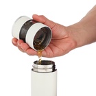 УЦЕНКА Термос — заварник "Мастер К", 420 мл, с термометром, сохраняет тепло до 12 ч, белый 1100299 - Фото 4