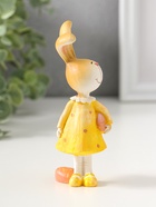 Фигурка полистоун «Зайка в жёлтом платьице, с розовым сердечком», 12.5 см  (артикул 10927824)  большой выбор товаров оптом и в розницу по низким ценам с доставкой