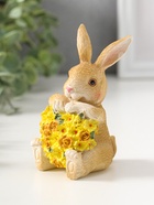 Фигурка полистоун «Зайчик с жёлтым цветочным сердцем», 11.5 см  (артикул 10927827)  большой выбор товаров оптом и в розницу по низким ценам с доставкой