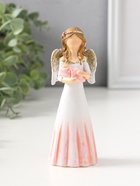 Фигурка полистоун «Девушка-ангел в светло-розовом платье, с младенцем», 14.5 см  (артикул 10927831)  большой выбор товаров оптом и в розницу по низким ценам с доставкой