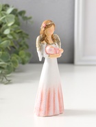 Фигурка полистоун «Девушка-ангел в светло-розовом платье, с младенцем», 14.5 см  (артикул 10927831)  большой выбор товаров оптом и в розницу по низким ценам с доставкой