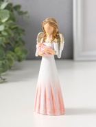 Фигурка полистоун «Девушка-ангел в светло-розовом платье, с младенцем», 14.5 см  (артикул 10927831)  большой выбор товаров оптом и в розницу по низким ценам с доставкой