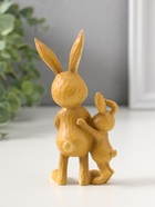 Фигурка полистоун «Зайчик с малышом с красным сердцем в лапках», 13.5 см  (артикул 10927832)  большой выбор товаров оптом и в розницу по низким ценам с доставкой