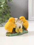 Фигурка полистоун «Цыплята завязывают подарочный бант на яичке», 7 см  (артикул 10927835)  большой выбор товаров оптом и в розницу по низким ценам с доставкой