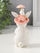 Фигурка полистоун «Белая зайка в розовой цветочной шляпке с зонтиком и цыплятами», 14.5 см  (артикул 10927837)  большой выбор товаров оптом и в розницу по низким ценам с доставкой