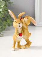 Фигурка полистоун «Зайчики с сердечком - хочешь расскажу секрет?», 12.5 см - Фото 2