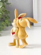 Фигурка полистоун «Зайчики с сердечком - хочешь расскажу секрет?», 12.5 см - Фото 4