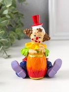 Фигурка полистоун «Клоун с играет на барабане», яркий разноцветный, 11 см  (артикул 10927842)  большой выбор товаров оптом и в розницу по низким ценам с доставкой