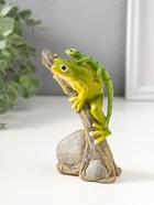 Фигурка полистоун «Лягушонок на дереве с ящерицей на спине», 12.5 см  (артикул 10927844)  большой выбор товаров оптом и в розницу по низким ценам с доставкой
