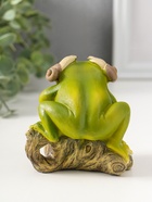 Фигурка полистоун «Лягушонок на коряге с улитками на ушах», 9.5 см  (артикул 10927845)  большой выбор товаров оптом и в розницу по низким ценам с доставкой