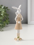 Фигурка полистоун «Зайка в бежевом сарафане с цветком в горшке», 19 см  (артикул 10927849)  большой выбор товаров оптом и в розницу по низким ценам с доставкой
