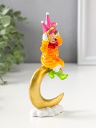 Фигурка полистоун «Клоун в наушниках на золотом месяце», яркий разноцветный, 16.5 см - Фото 2