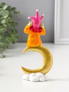 Фигурка полистоун «Клоун в наушниках на золотом месяце», яркий разноцветный, 16.5 см - Фото 3