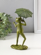 Фигурка полистоун «Танцующий лягушонок под зонтом, с божьей коровкой», 15.5 см  (артикул 10927861)  большой выбор товаров оптом и в розницу по низким ценам с доставкой