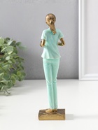 Фигура полистоун «Медсестра в зелёном костюме с подносом с лекарствами», 23.5 см  (артикул 10927864)  большой выбор товаров оптом и в розницу по низким ценам с доставкой