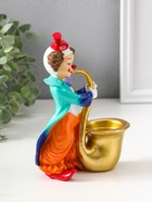 Фигурка - подсвечник на 1 свечу «Клоун играет на трубе», полистоун, яркий разноцветный, 17 см  (артикул 10927865)  большой выбор товаров оптом и в розницу по низким ценам с доставкой