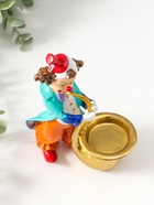 Фигурка - подсвечник на 1 свечу «Клоун играет на трубе», полистоун, яркий разноцветный, 17 см - Фото 5