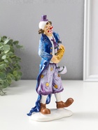 Фигура полистоун «Клоун с гармошкой», сине-фиолетовый, 6.5×11×23 см  (артикул 10927872)  большой выбор товаров оптом и в розницу по низким ценам с доставкой