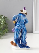 Фигура полистоун «Клоун с гармошкой», сине-фиолетовый, 6.5×11×23 см - Фото 3