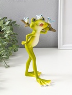 Фигура полистоун «Лягушонок с веточкой и птичками», 22 см  (артикул 10927874)  большой выбор товаров оптом и в розницу по низким ценам с доставкой