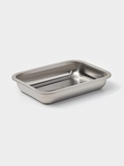 Противень, 27×20 см, h=4 см, AISI 410, толщина 0.4 мм, нержавеющая сталь, хромированный - Фото 1