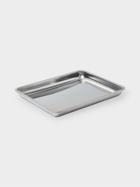 Противень, 50×40 см, h=4 см, AISI 410, толщина 0.4 мм, нержавеющая сталь, хромированный