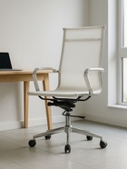 Компьютерное кресло Reus белая сетка / хром - фото 121985989