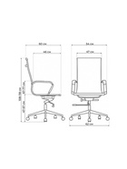 Компьютерное кресло Reus, 540×600×1080 мм, цвет белая сетка / хром - Фото 2