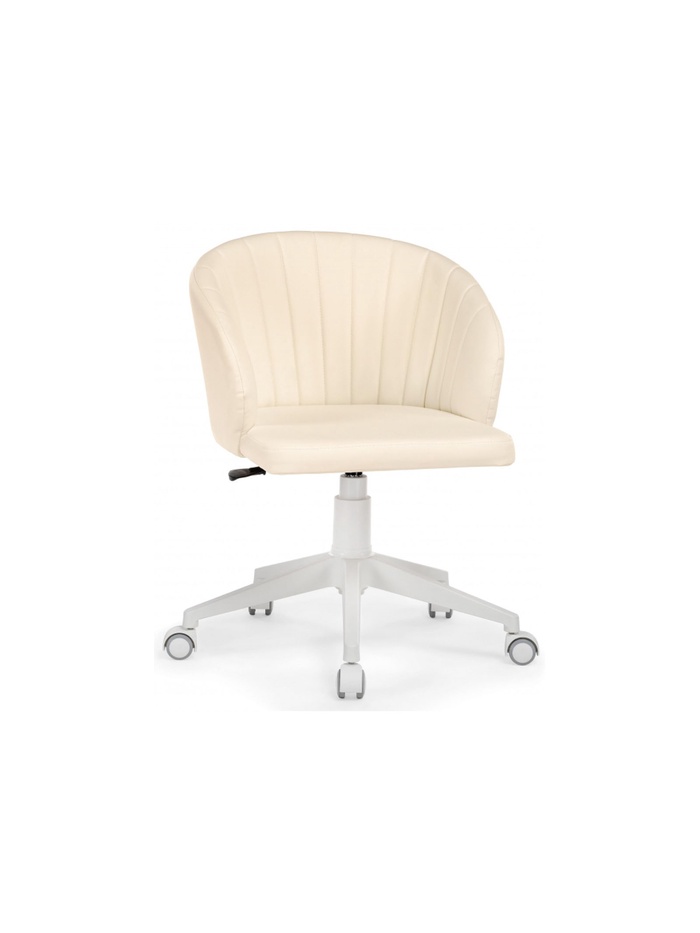 Компьютерное кресло «Пард», 590×600×780 мм, экокожа, цвет слоновая кость