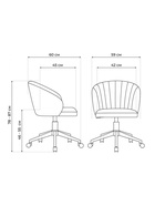 Компьютерное кресло «Пард», 590×600×780 мм, экокожа, цвет слоновая кость - фото 121986042