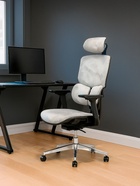 Компьютерное кресло Samur, 700×700×1280 мм, цвет белый / черный - Фото 10