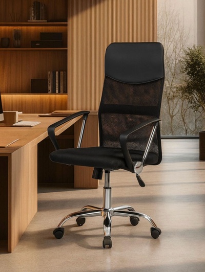 Компьютерное кресло Arano 1, 620×520×1090 мм, цвет черный / хром