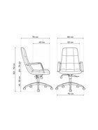 Компьютерное кресло Cradle, 600×700×1020 мм, цвет шенилл серый - фото 121986248