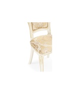 Стул мягкий для кухни Bronte, обивка жаккард, цвет молочный/патина - Фото 11