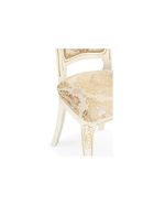 Стул мягкий для кухни Bronte, обивка жаккард, цвет молочный/патина - Фото 12