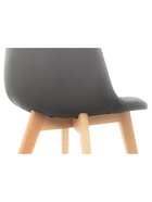 Стул для кухни Filip, обивка велюр, цвет тёмно-серый/дерево  (артикул 10997513)  большой выбор товаров оптом и в розницу по низким ценам с доставкой