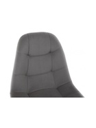 Стул для кухни Filip, обивка велюр, цвет тёмно-серый/дерево  (артикул 10997513)  большой выбор товаров оптом и в розницу по низким ценам с доставкой