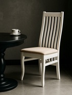 Стул мягкий для кухни «Арлет», обивка микровелюр, цвет белый/кофе с молоком  (артикул 10997519)  большой выбор товаров оптом и в розницу по низким ценам с доставкой