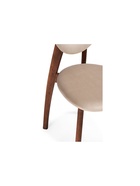 Стул мягкий для кухни «Вакимо», обивка микровелюр, цвет tenerife beige/миланский орех  (артикул 10997525)  большой выбор товаров оптом и в розницу по низким ценам с доставкой