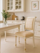 Стул для кухни «Рембрандт», обивка жаккард, цвет молочный/золото патина  (артикул 10997529)  большой выбор товаров оптом и в розницу по низким ценам с доставкой